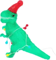 Verlichte dinosaurus met kerstverlichting LED