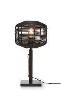 GOOD&MOJO Tafellamp 'Tanami' bamboe en rotan, 40cm, kleur Zwart