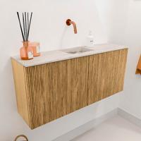Toiletmeubel Mondiaz Joya Dlux | 90 cm | Meubelkleur Oak | Faye wastafel Nata Wasbak Midden | Zonder kraangat(en) Toiletmeubel Mondiaz Joya Dlux | 90 cm | Meubelkleur Oak | Faye wastafel Nata Wasbak Midden | Zonder kraangat(en)