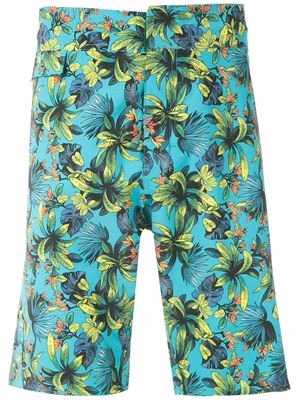 Amir Slama short de bain imprimé - Bleu