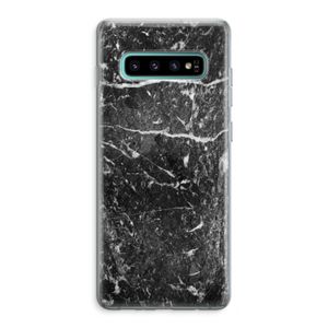 Zwart marmer: Samsung Galaxy S10 Plus Transparant Hoesje