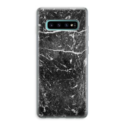 Zwart marmer: Samsung Galaxy S10 Plus Transparant Hoesje