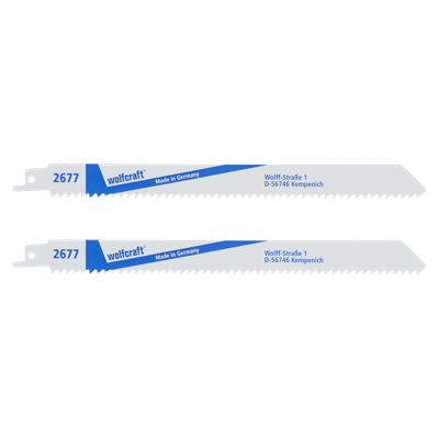 Wolfcraft Sabelzaagbladen | BiM | Demontagebladen | 230mm | 2 stuks - 2677000