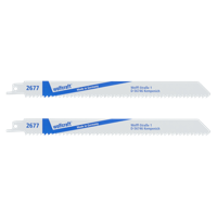 Wolfcraft Sabelzaagbladen | BiM | Demontagebladen | 230mm | 2 stuks - 2677000 Wolfcraft Sabelzaagbladen | BiM | Demontagebladen | 230mm | 2 stuks - 2677000
