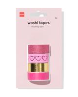 HEMA Washi Tapes Hartjes - 4 Stuks