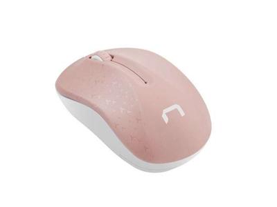 Natec Draadloze Muis Toucan Roze-Wit 1600DPI
