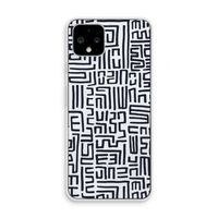 Moroccan Print: Pixel 4 Transparant Hoesje