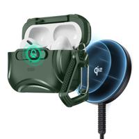 Cyber FlickLock Snap-and-Charge Bundle for AirPods Pro (2023/2022/2019) - Forest Green