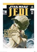 Kunstdruk Star Wars Yoda Worlds Fate 50x70cm
