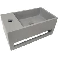Wiesbaden Julia Fontein Links 35x20x16cm Solid Surface Betonlook