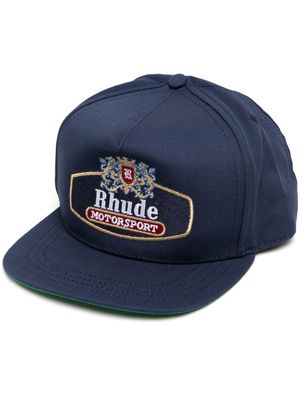 RHUDE casquette à logo brodé - Bleu