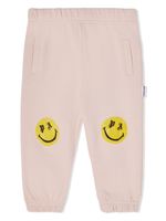 Palm Angels Kids pantalon de jogging à imprimé Smiley - Rose - thumbnail