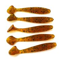 HENGJIA SO0205P 5 stuks 8cm / 5g schroef staart zachte vissen lokken kunstmatig lokaas