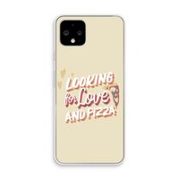 Pizza is the answer: Pixel 4 Transparant Hoesje