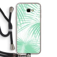 Palmbladeren: Samsung Galaxy J4 Plus Transparant Hoesje met koord