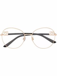 Dolce & Gabbana Eyewear lunettes de vue à monture ronde - Or