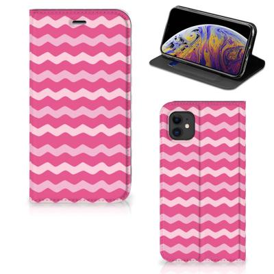 Apple iPhone 11 | Hoesje met Magneet | Waves Pink