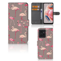 Xiaomi Redmi Note 12 4G Telefoonhoesje met Pasjes Flamingo