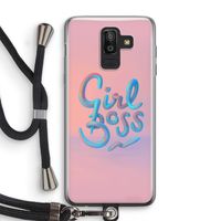 Girl boss: Samsung Galaxy J8 (2018) Transparant Hoesje met koord