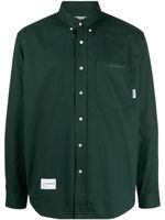 CHOCOOLATE chemise en coton à patch logo - Vert - thumbnail