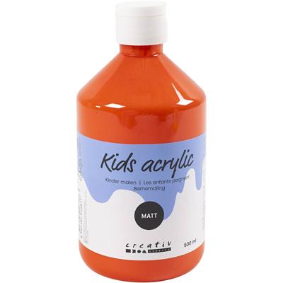 Creativ Company Acrylverf mat, oranje, 500 ml/ 1 fles