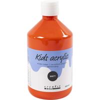 Creativ Company Acrylverf mat, oranje, 500 ml/ 1 fles