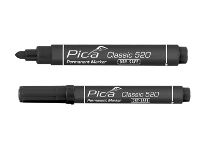 Pica 521/46 Permanent Marker | 2-6mm | Beitel | Zwart | 10 stuks - PI52146