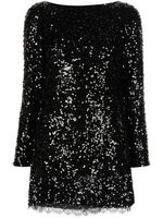 Sachin & Babi robe courte Cameron à sequins - Noir