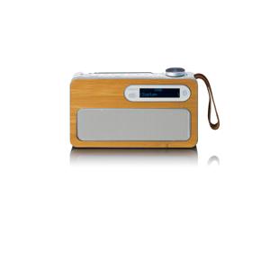 LENCO PDR-040EF - Draagbare DAB+/FM radio met oplaadbare batterij en Bluetooth® - Bamboe