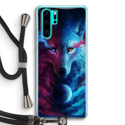 Where Light And Dark Meet: Huawei P30 Pro Transparant Hoesje met koord