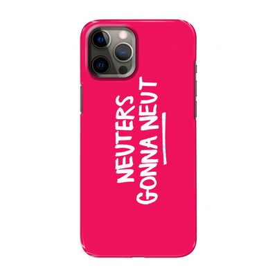 Neuters (roze): Volledig geprint iPhone 12 Pro Max Hoesje