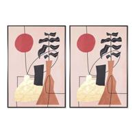 Canvas DKD Home Decor polyestyreen Canvas 83 x 4,5 x 122,5 cm