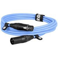 Rode XLR3M-B XLR Verbindingskabel 3 m Blauw