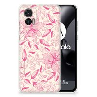 Motorola Edge 30 Neo TPU Case Pink Flowers - thumbnail