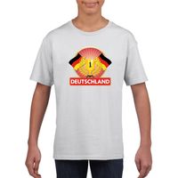 Wit Duitsland supporter kampioen shirt kinderen - thumbnail