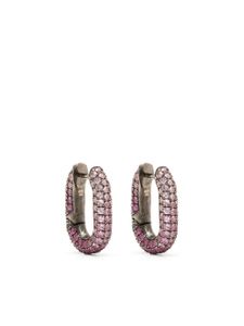 Selim Mouzannar boucle d'oreille sertie de saphir - Rose