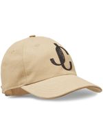 Jimmy Choo casquette Paxy à logo appliqué - Tons neutres - thumbnail