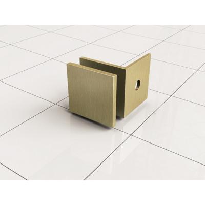 Glaskoppeling Set tbv Inloopdouche BWS Mark Zonder Profiel Geborsteld Messing Goud Boss & Wessing
