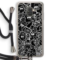 Vexx Black City : Samsung Galaxy A8 (2018) Transparant Hoesje met koord