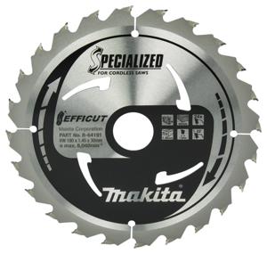 Makita Cirkelzaagblad voor Hout | Efficut | Ø 190mm Asgat 30mm 24T - B-64191