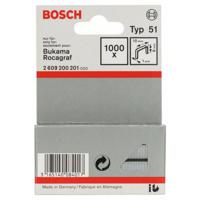 Bosch Accessories 2609200201 Nieten met plat draad Type 51 1000 stuk(s) Afm. (l x b) 8 mm x 10 mm - thumbnail