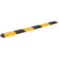 VidaXL Verkeersdrempel 323x32,5x4 cm rubber geel en zwart