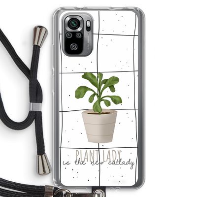 Kamerplant op vensterruit: Xiaomi Redmi Note 10S Transparant Hoesje met koord