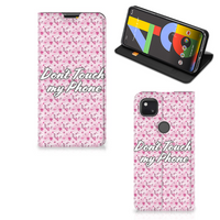 Google Pixel 4a Design Case Flowers Pink DTMP - thumbnail