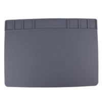 Maintenance Platform High Temperature Heat-resistant Repair Insulation Pad Silicone Mats Size: 49.5cm x 34.7cm(Grey)