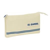 Pennenetui met 3 vakken El Ganso Beige 22 x 12 x 3 cm
