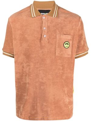 BARROW polo en éponge à logo imprimé - Marron