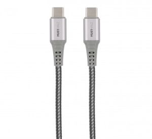 Musthavz USB-C 2.0 naar USB-C Nylon kabel 1m