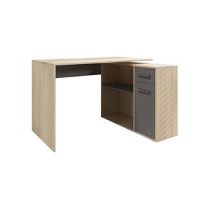 Meubella Bureau Jason - Eiken - Grijs - 120 cm