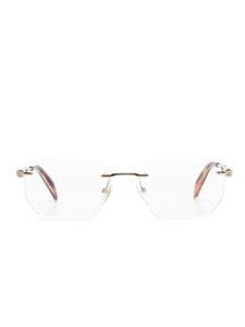 Chopard Eyewear lunettes de vue à logo gravé - Or